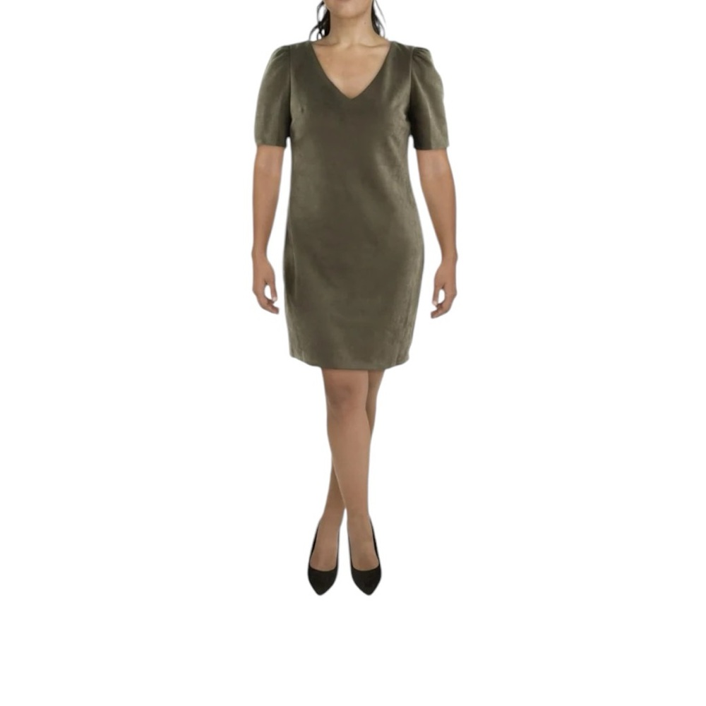 MSK Womens Size Small Olive Green Minimalist Dress